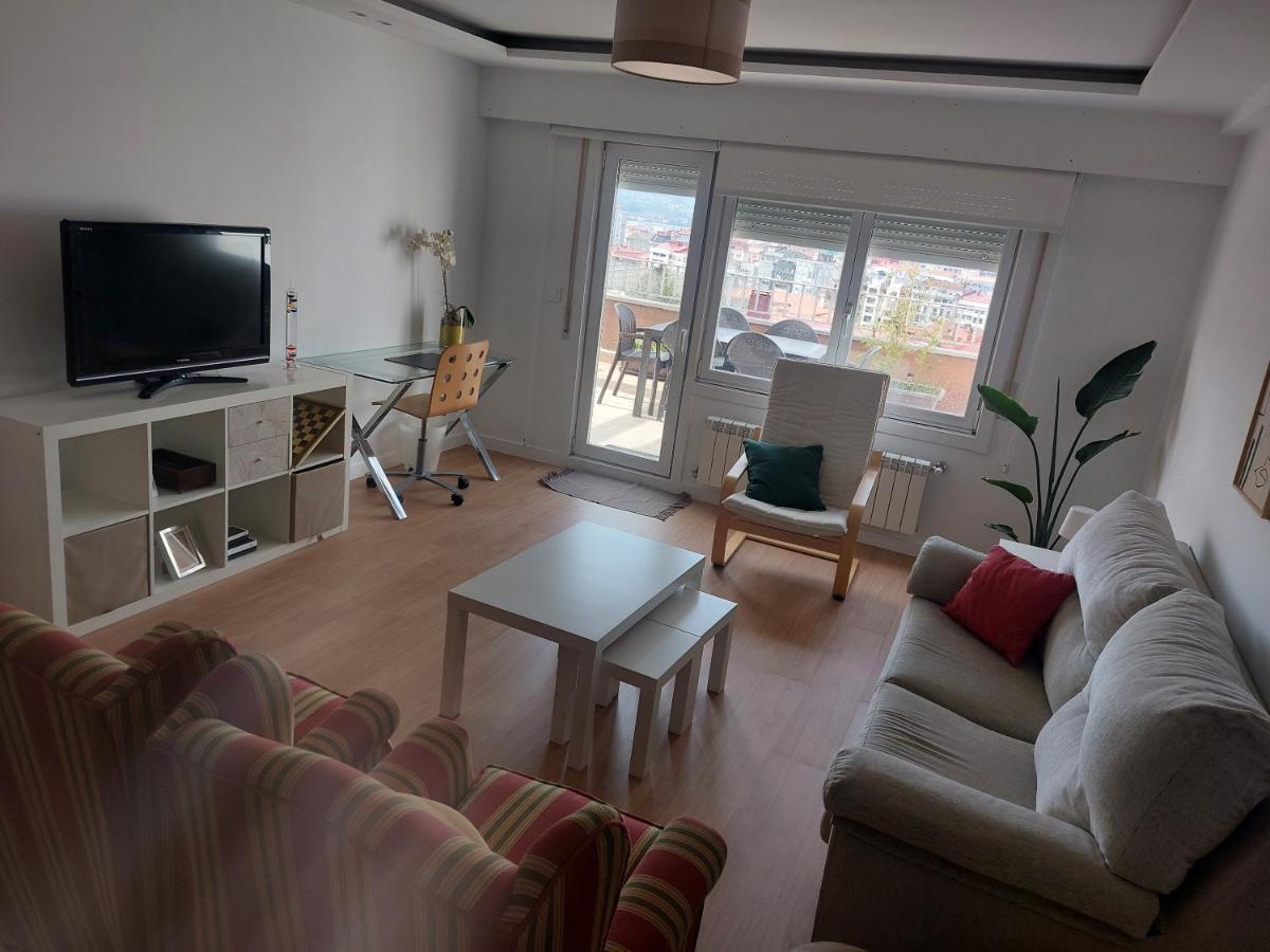 Atico Con Terraza Leilighet Vigo Eksteriør bilde